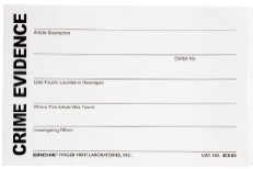 Preprinted Evidence Envelopes, White, 3.5" x 6.5" (EE36)
