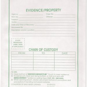 Breathable Evidence Pouch, 8" x 12" (BEP812P)