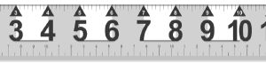 Big Numeral Reference Scales, 12" (PPS705)