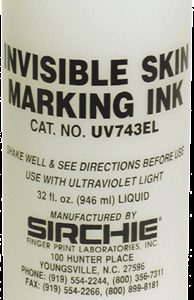 Fluorescent Invisible Skin Marking Ink, 16 oz. (UV743E)