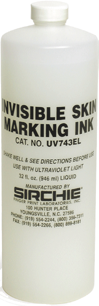 Invisible Fluorescent Skin Stamp Ink