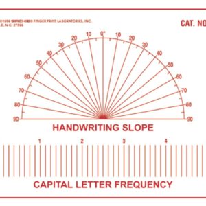 Slope Protractor and Letter Frequency Plate (372H)