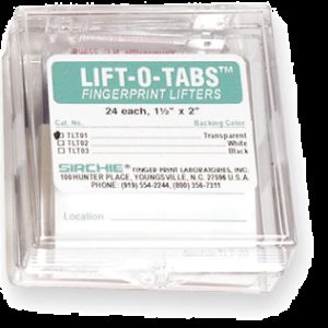 LIFT-O-TABS for SINGLE FINGERPRINTS 1.5" x 2", White (TLT02)